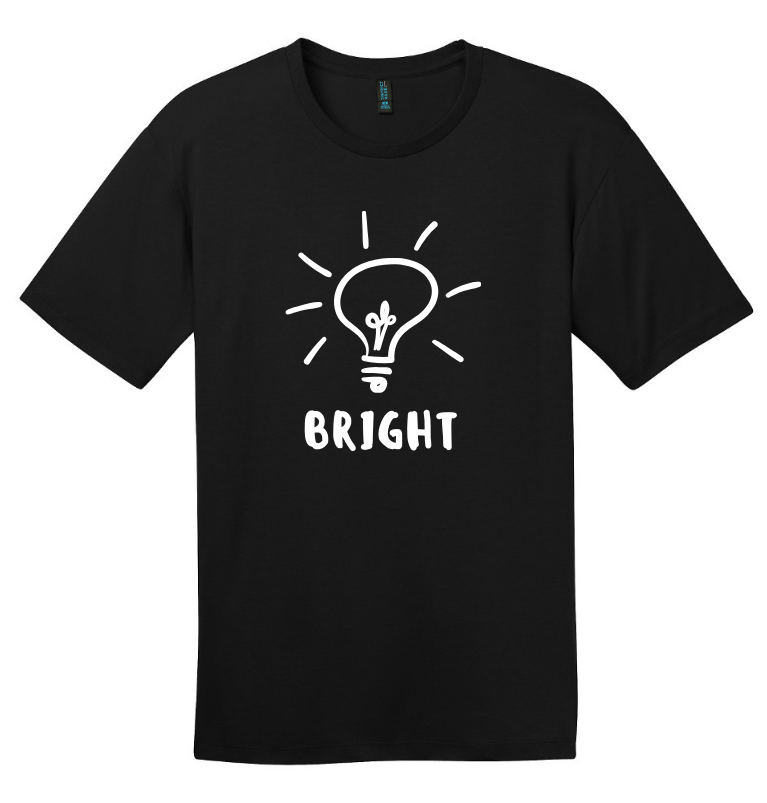 BRIGHT LIGHT BULB UNISEX T-SHIRT